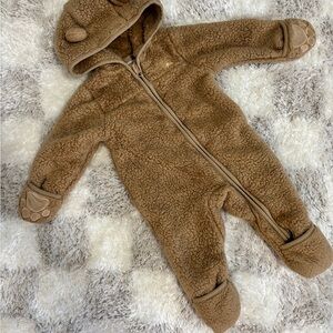Cozy Brown Bear Kids One Piece